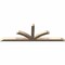 Ekena Millwork Richland Smooth Timber Gable Bracket, Douglas Fir, 84"W x 28"H x 3 1/2"D x 3 1/2"F, 8/12 Pitch GBW084X28X0404RIC00SDF - alternate 4
